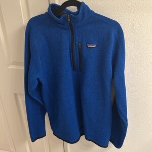 Patagonia Blue Men's Better Sweater® 1/4-Zip Fleece